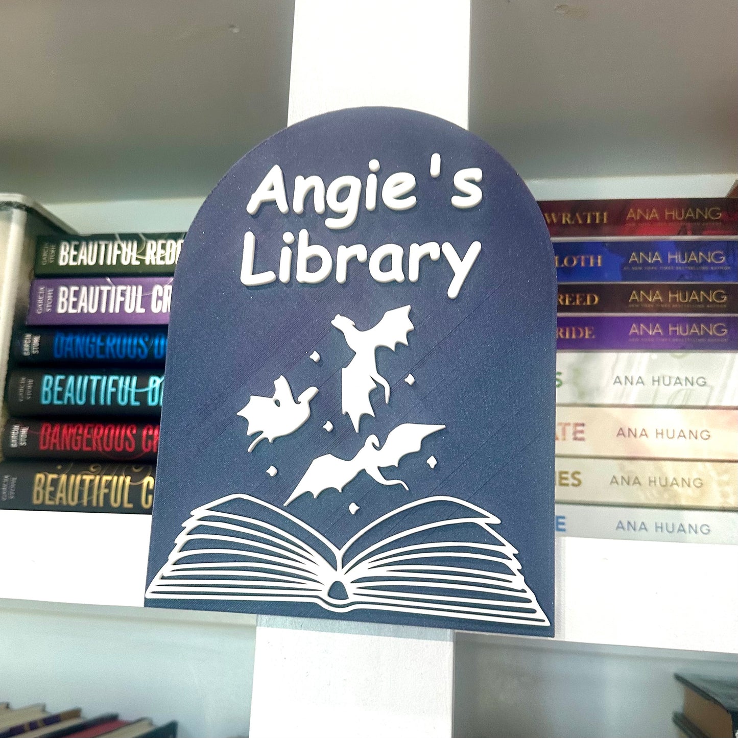 Custom Name Library Sign