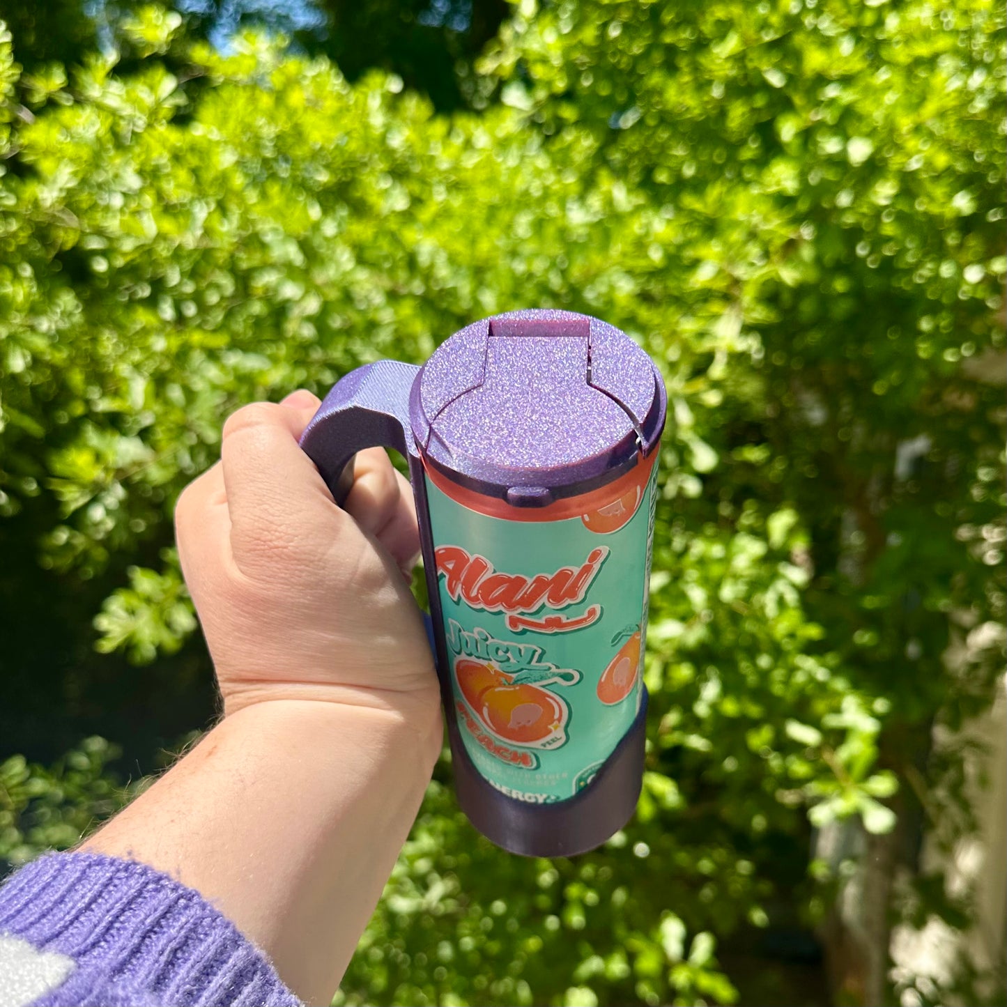 Large Can Handled Holder and Lid (fits Monsters/NOS/Liquid Death/etc)