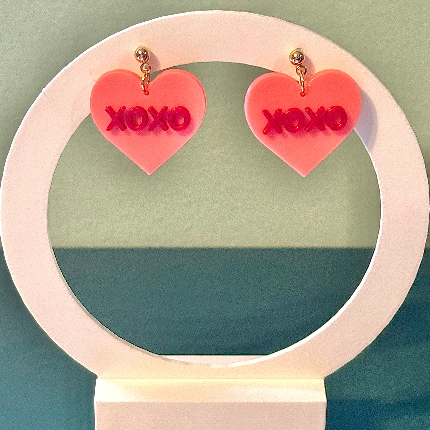 XOXO Conversation Heart Earrings