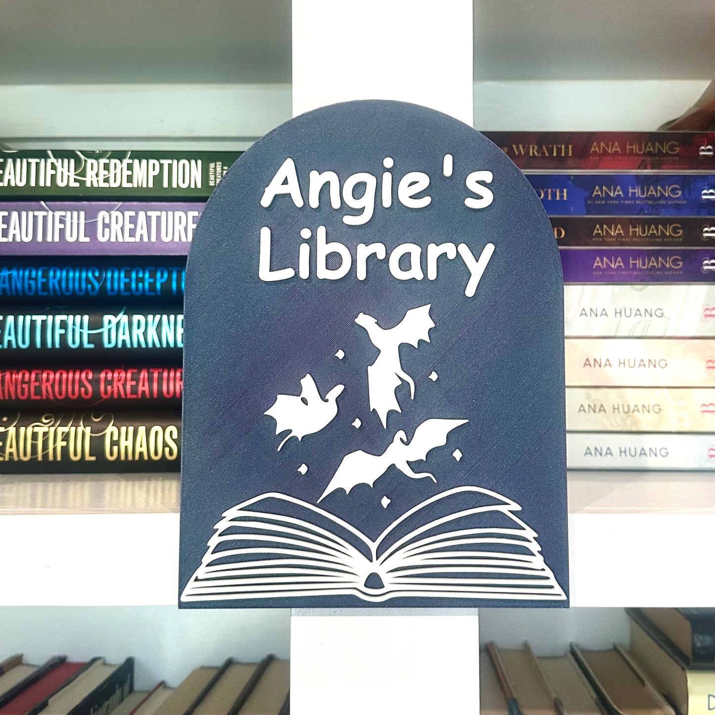 Custom Name Library Sign