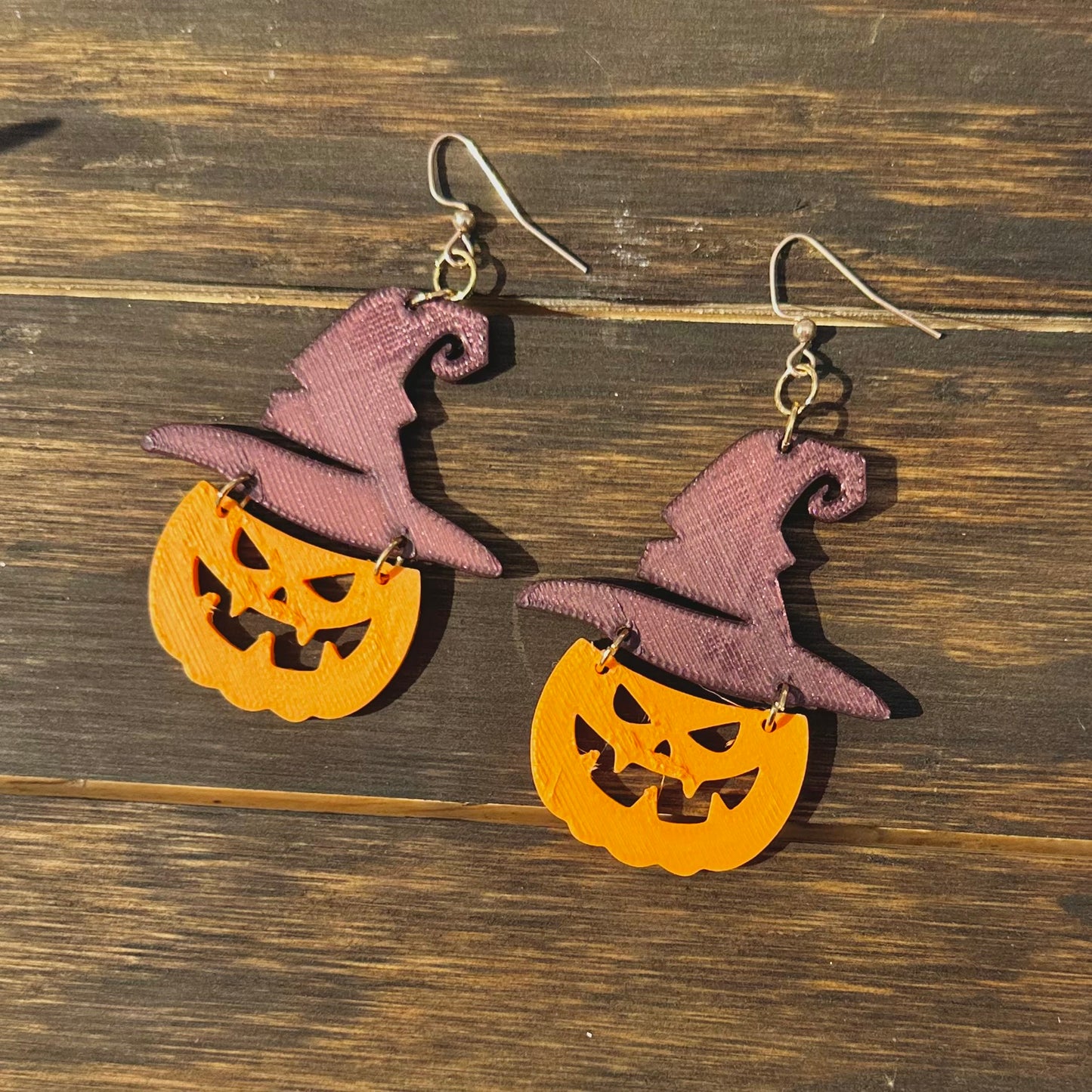 Witchy Jack-O-Lantern Earrings
