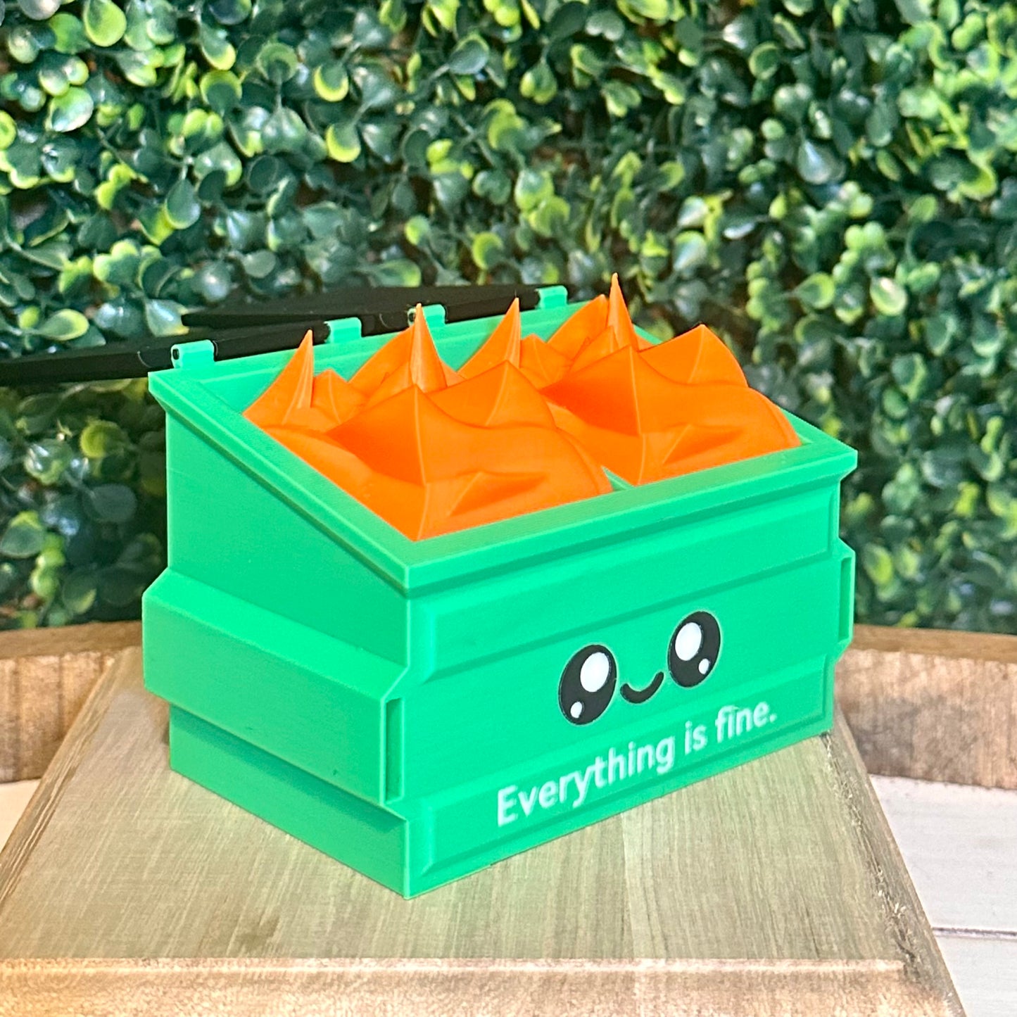 Everything Is Fine Desk Dumpster