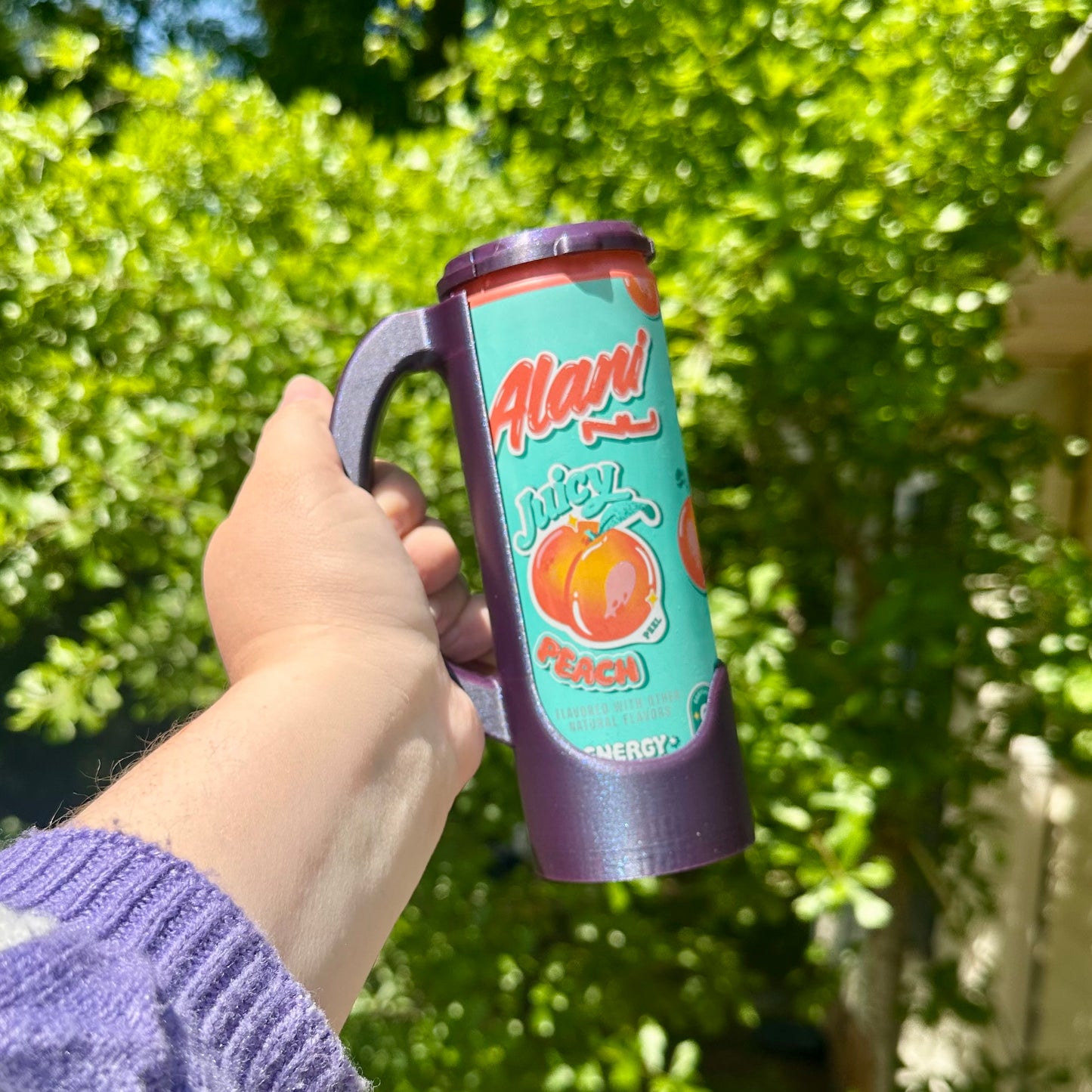 Large Can Handled Holder and Lid (fits Monsters/NOS/Liquid Death/etc)