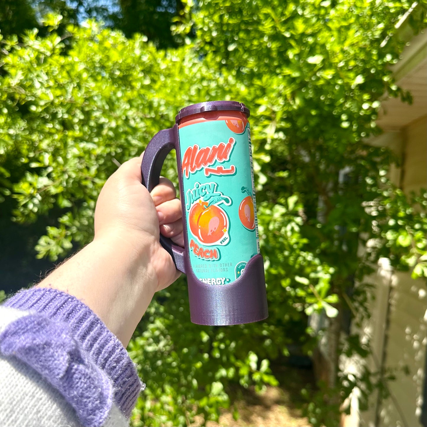 Slim Can Handled Holder and Lid