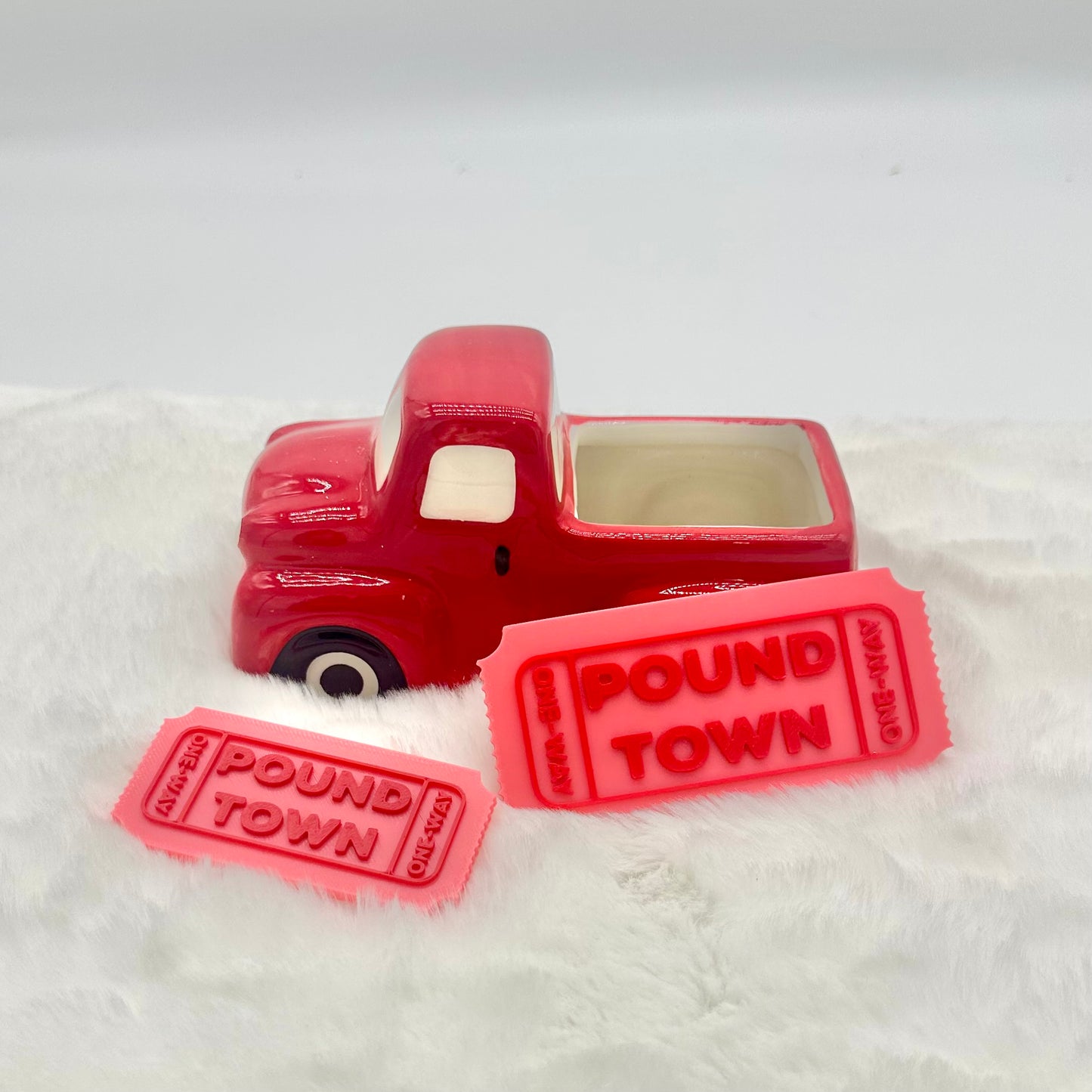 Pound Town 3D Printed Ticket