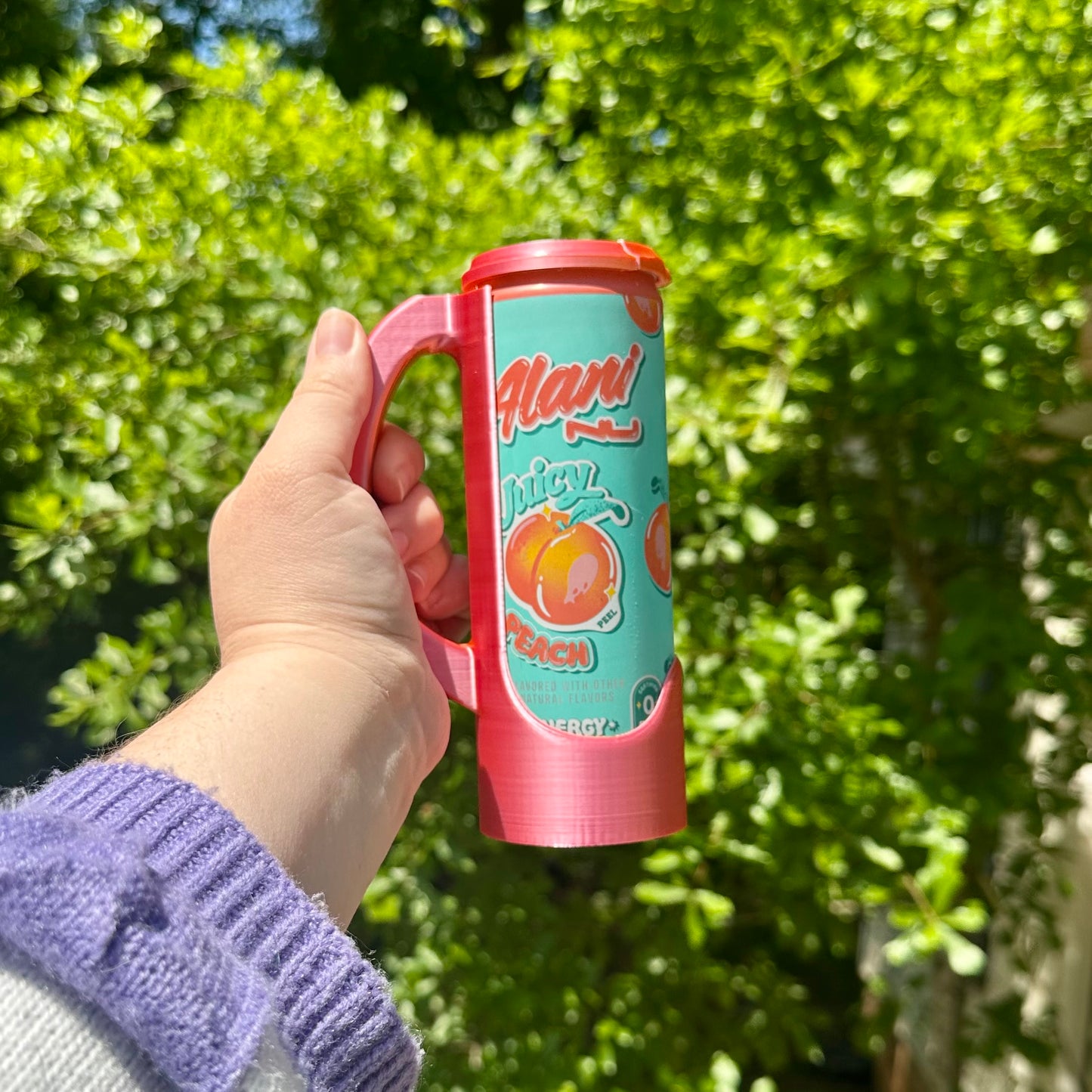 Large Can Handled Holder and Lid (fits Monsters/NOS/Liquid Death/etc)