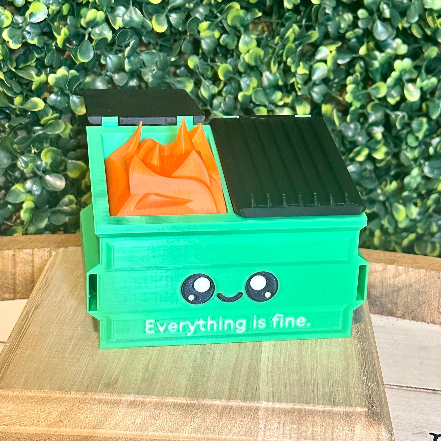Everything Is Fine Desk Dumpster