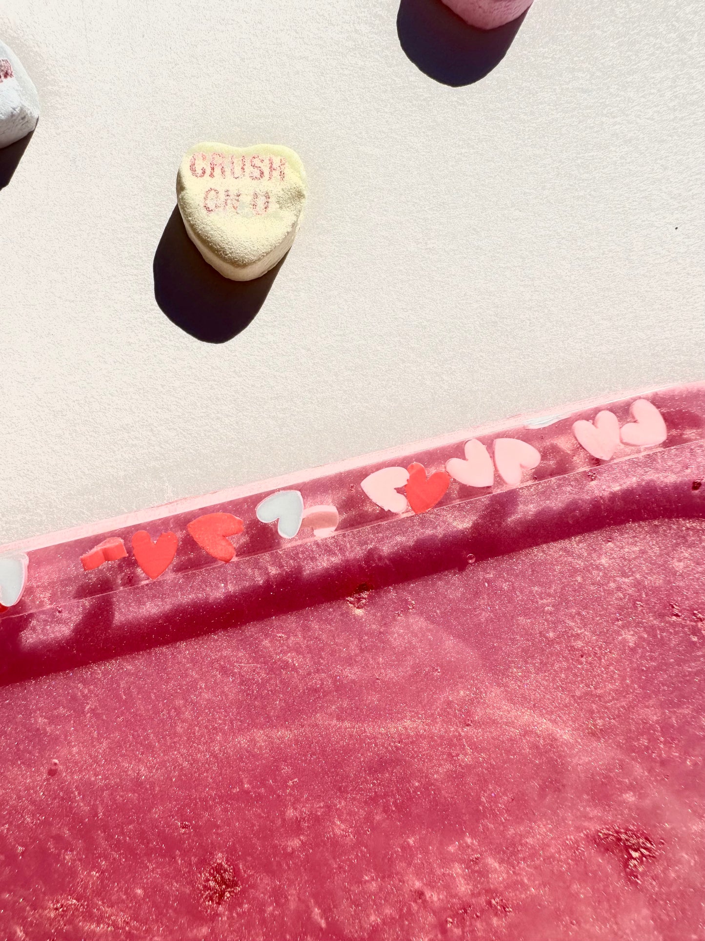 All Your Love Mauve Trinket Tray
