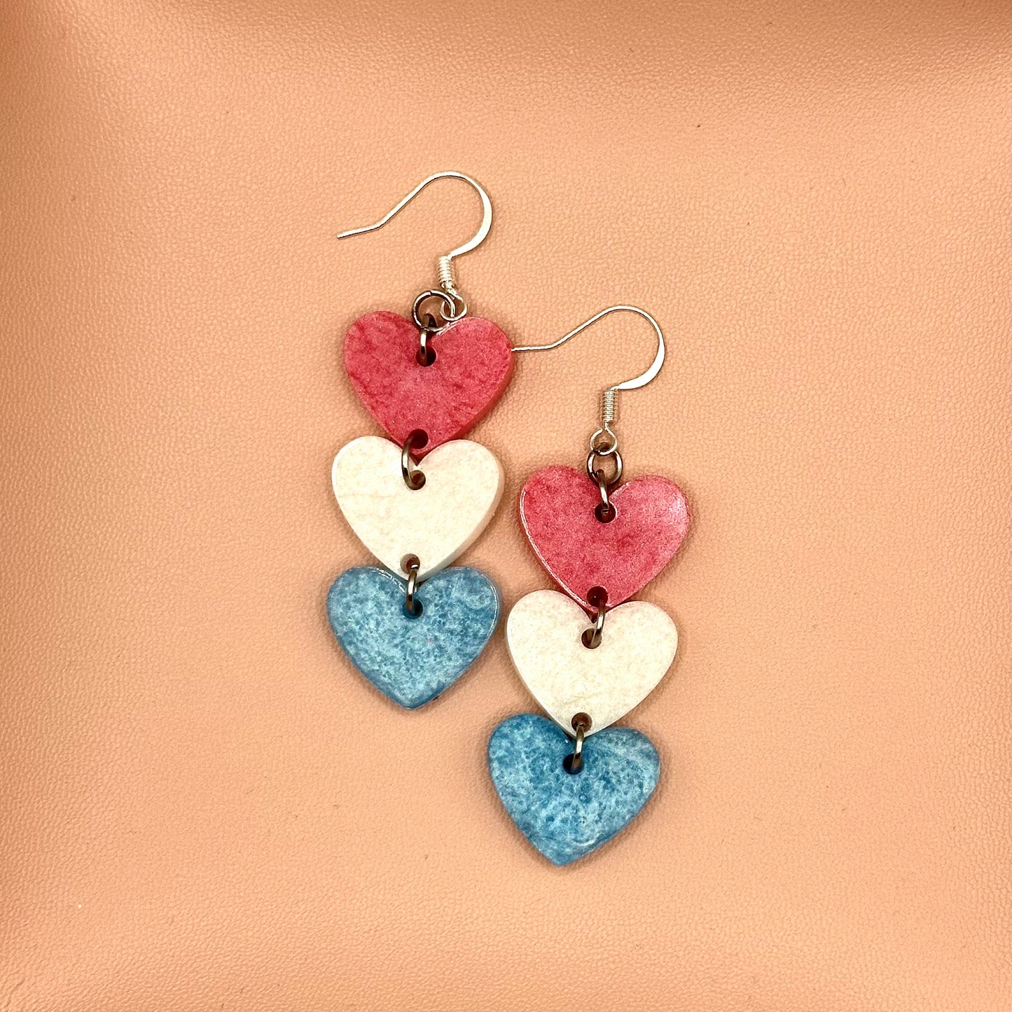 Triple Heart Pride Earrings