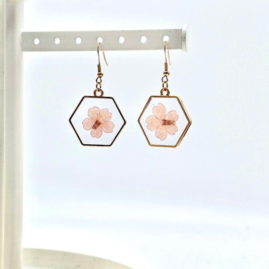 Pink Petal Earrings