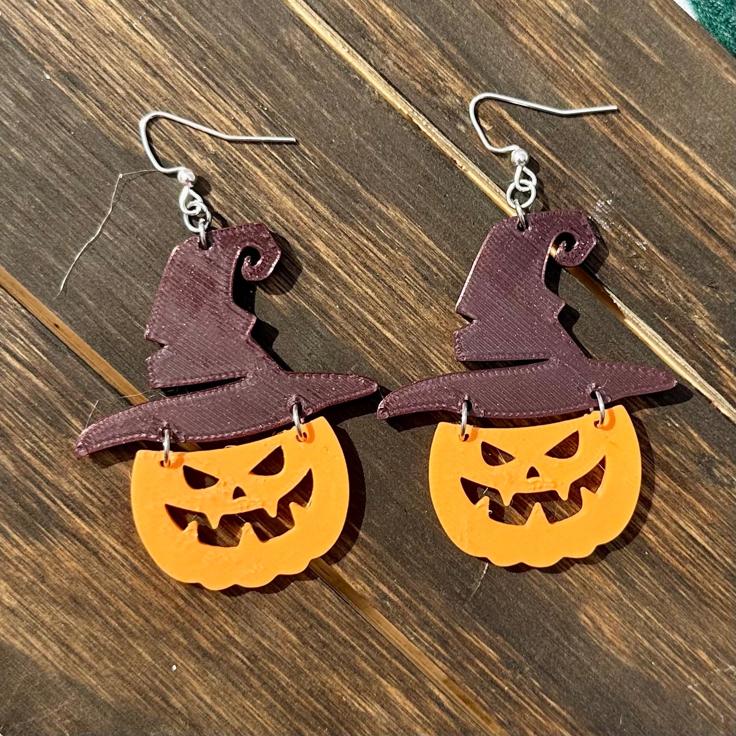 Witchy Jack-O-Lantern Earrings