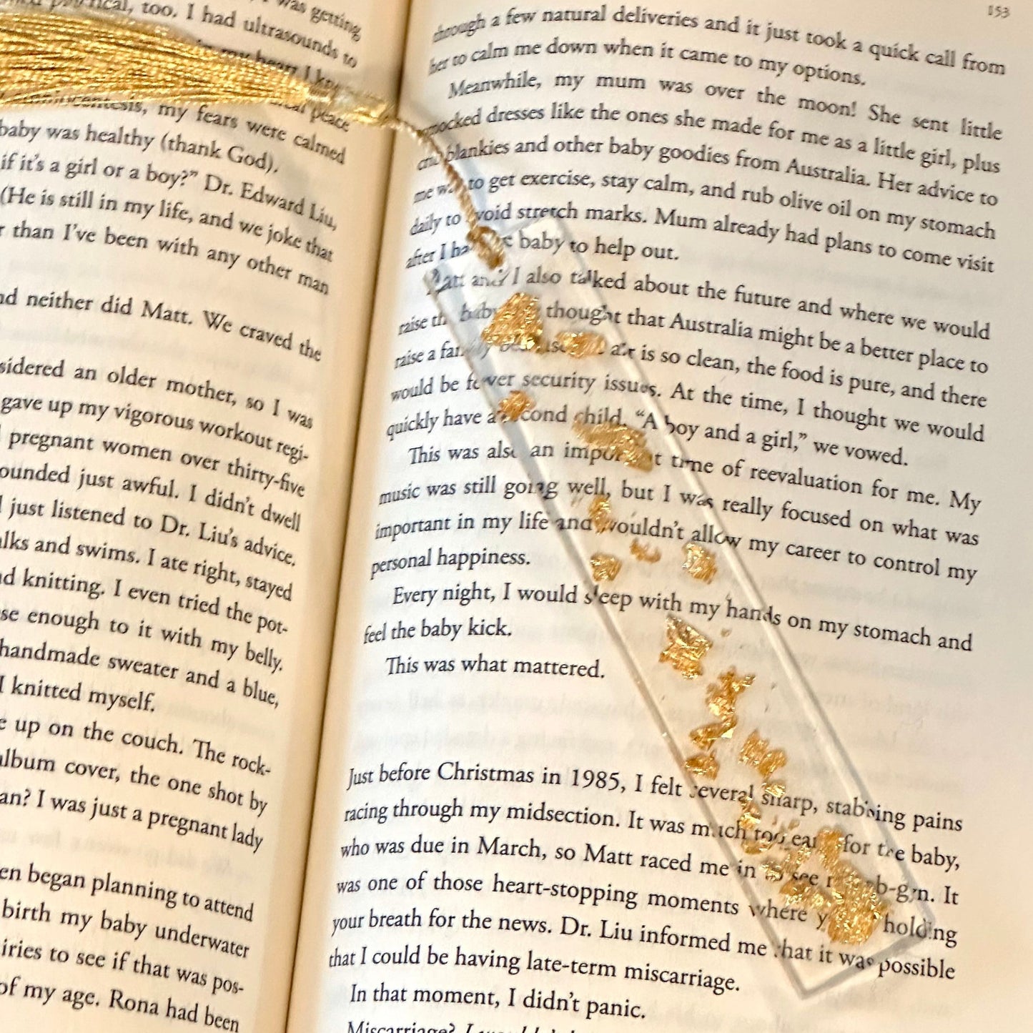 Gold Foil Bookmark