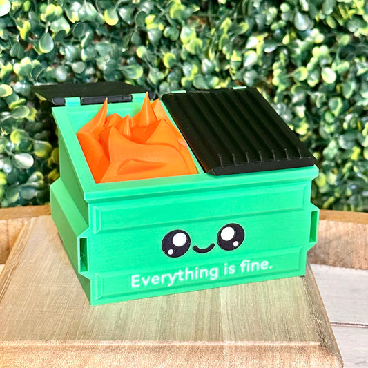 Everything Is Fine Desk Dumpster