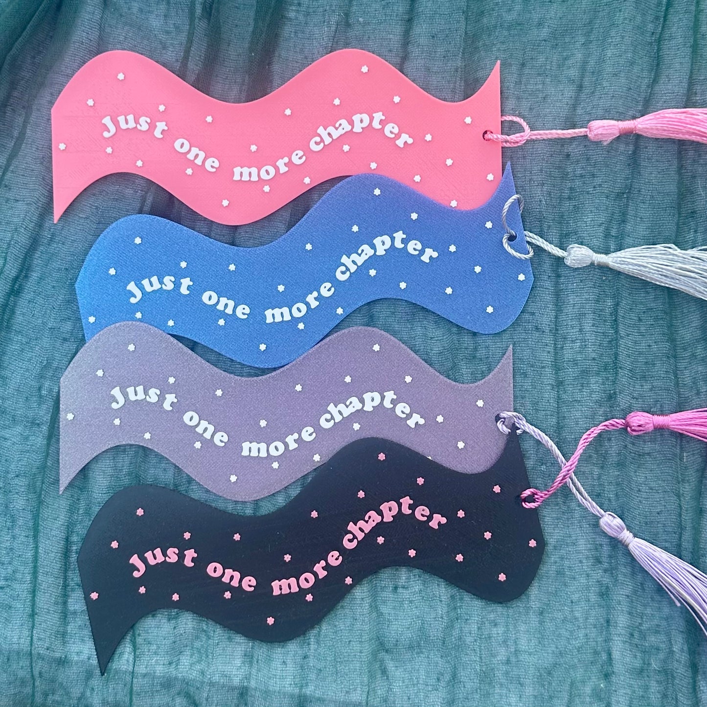 Just One More Chapter Wavy Bookmark