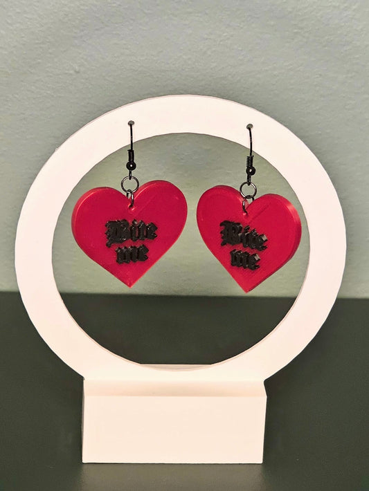 Bite Me Heart Earrings