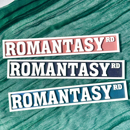Romantasy Rd Sign
