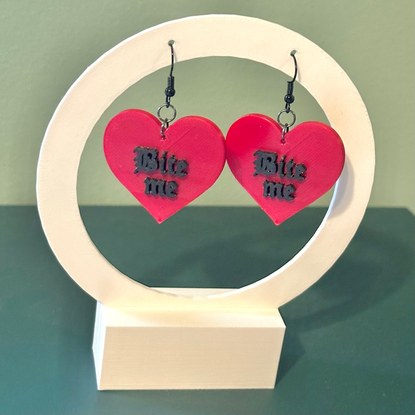 Bite Me Heart Earrings