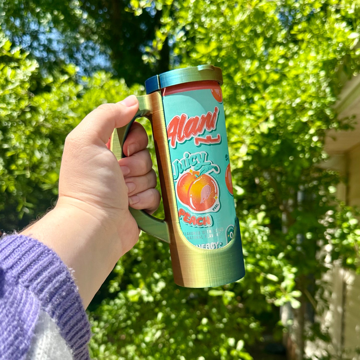 Large Can Handled Holder and Lid (fits Monsters/NOS/Liquid Death/etc)
