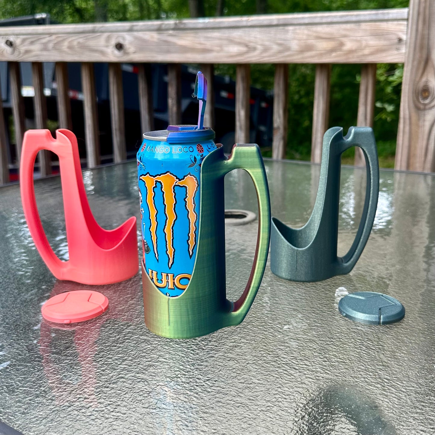 Large Can Handled Holder and Lid (fits Monsters/NOS/Liquid Death/etc)