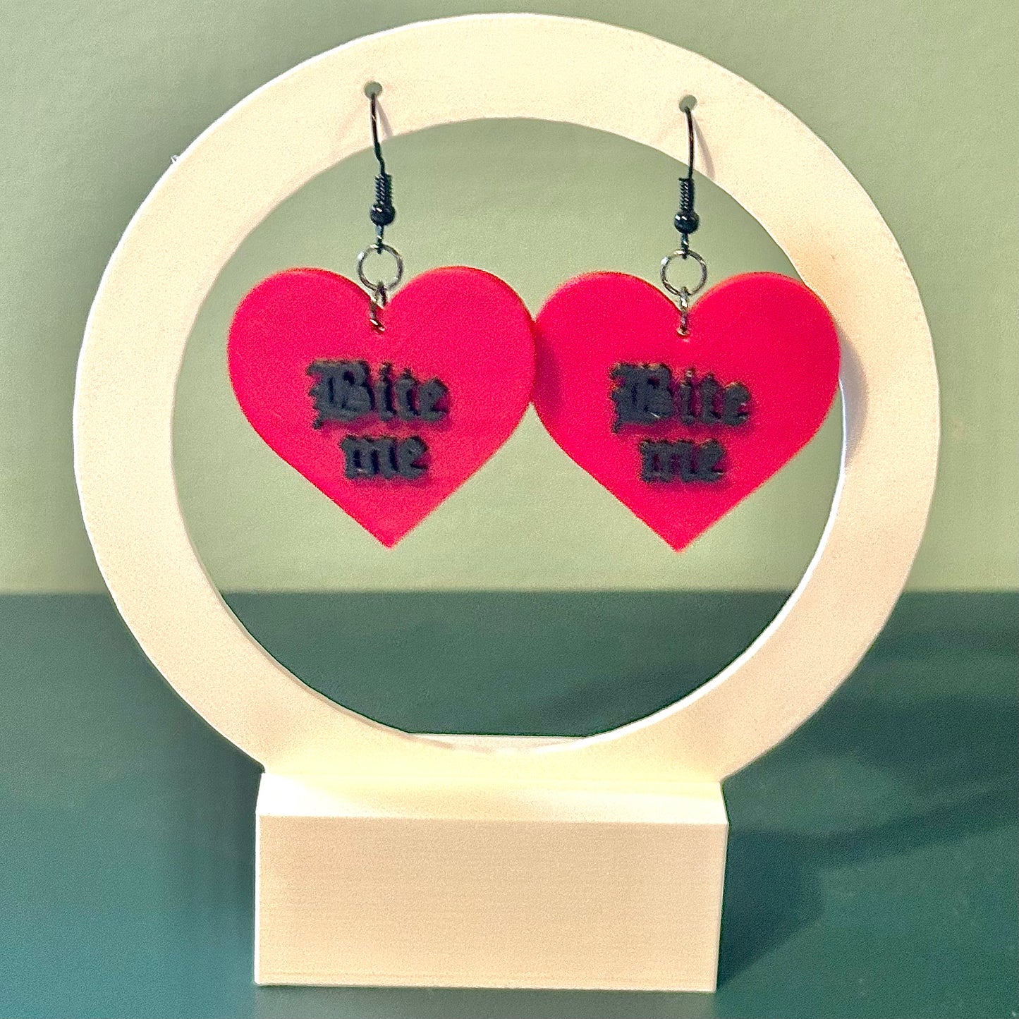 Bite Me Heart Earrings