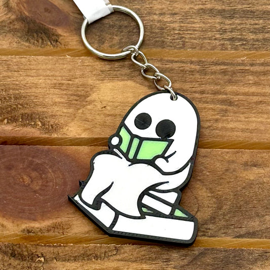 Reading Ghost Keychain