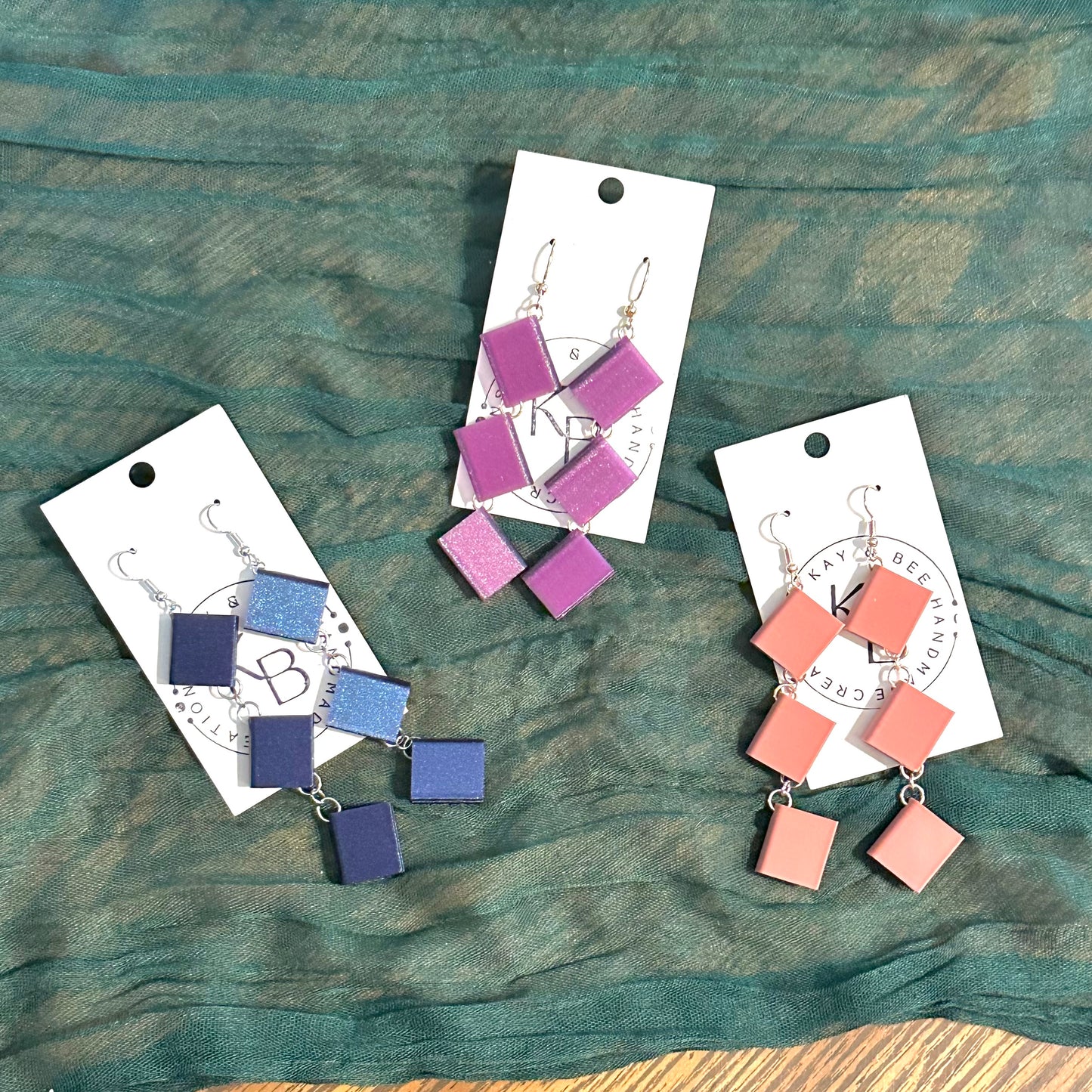 A Little Bookish Earrings - Mauve