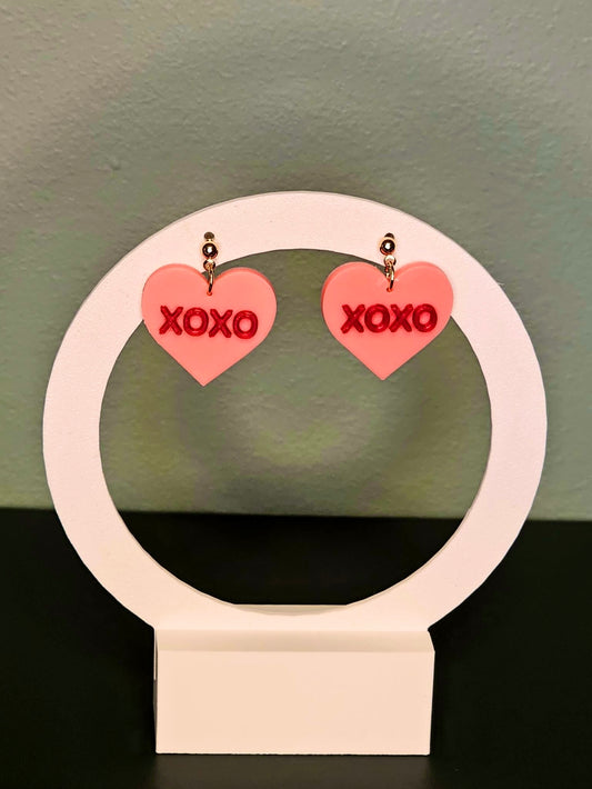XOXO Conversation Heart Earrings