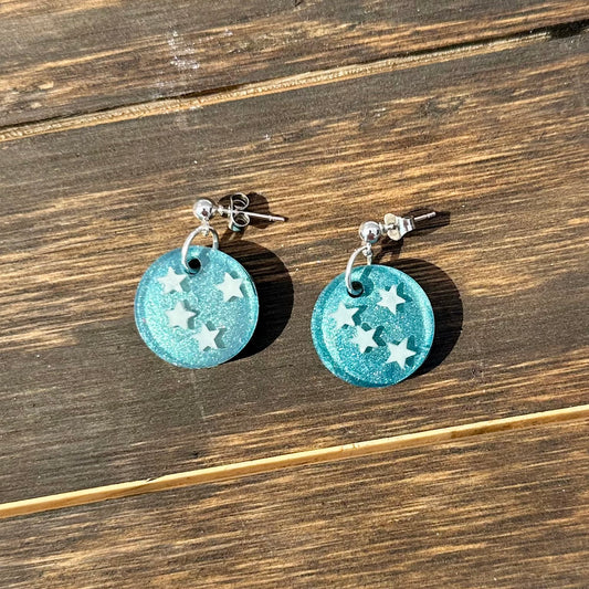 Glow in the Dark Starry Night Earrings