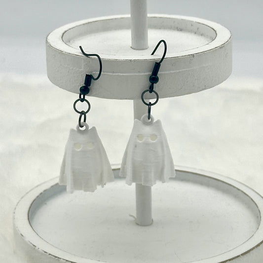 Ghost Kitty Earrings