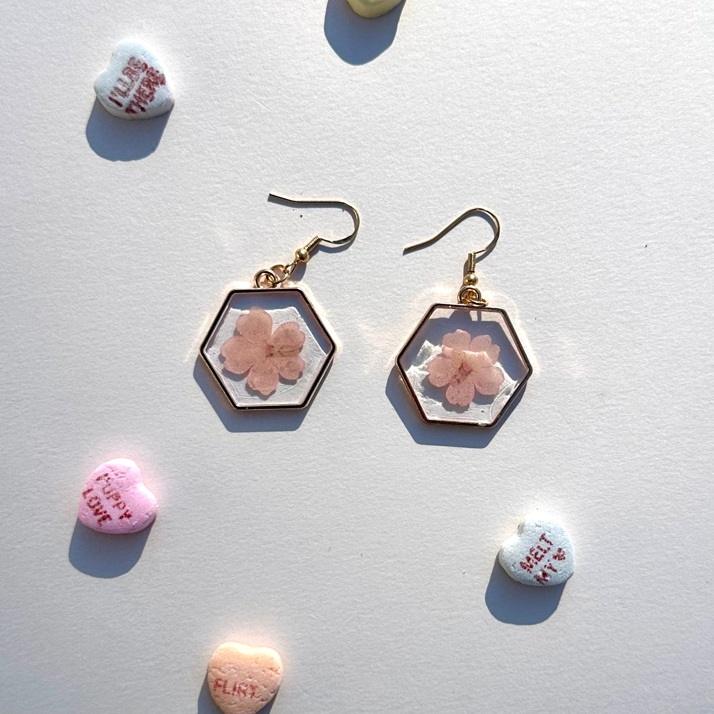 Pink Petal Earrings