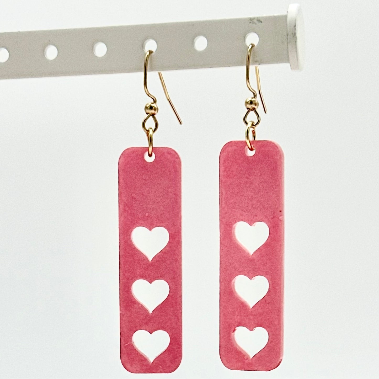 Sweetie Pie Bar Earrings - Mauve