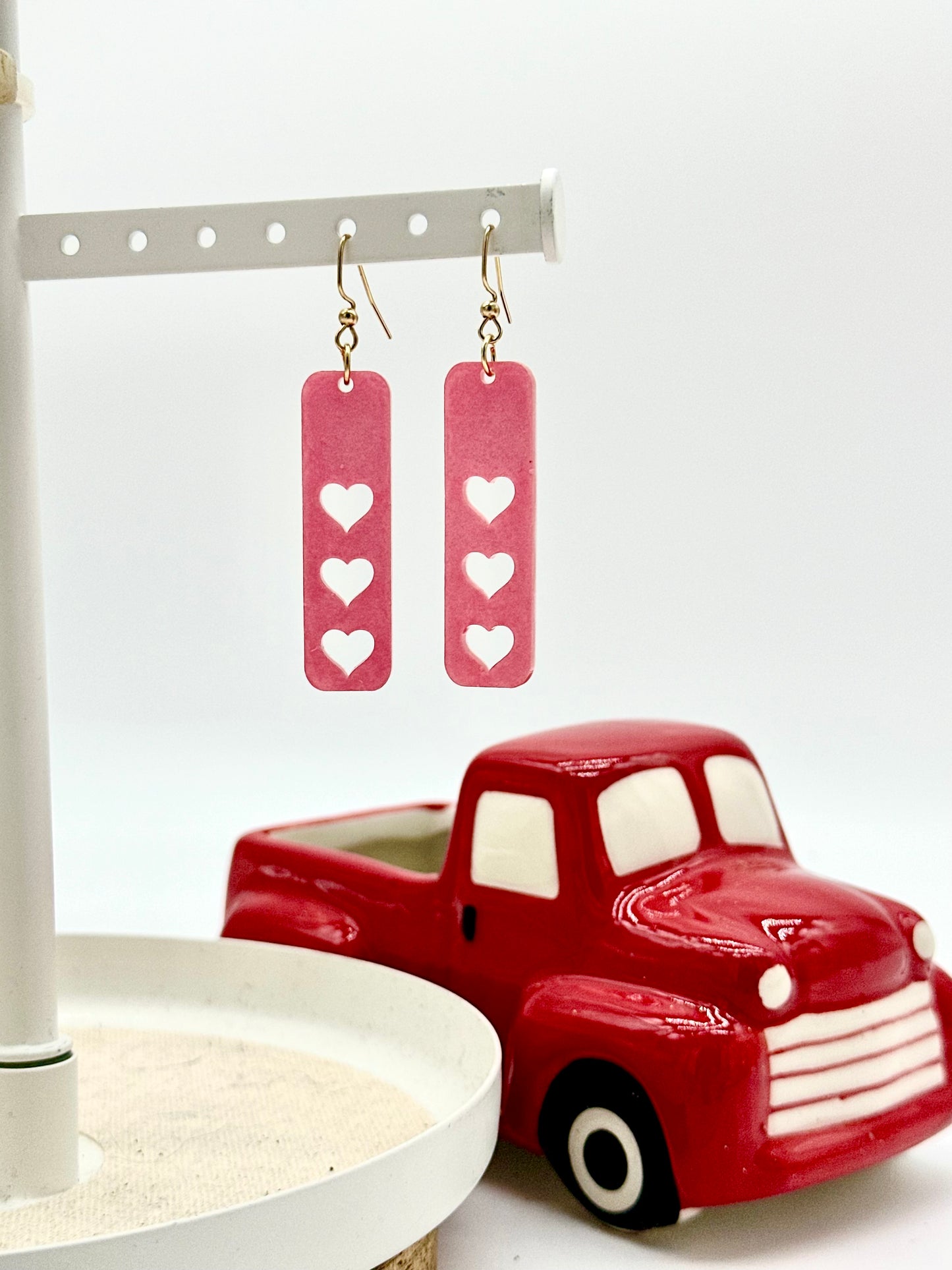 Sweetie Pie Bar Earrings - Mauve